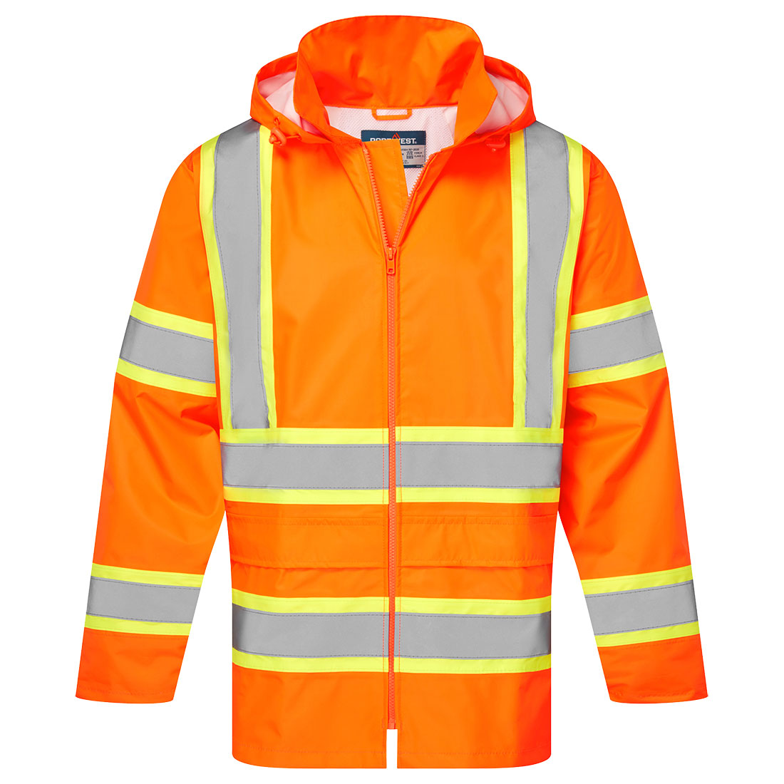 CA400 - Hi-Vis X Back Contrast Tape Rain Jacket – Image 1