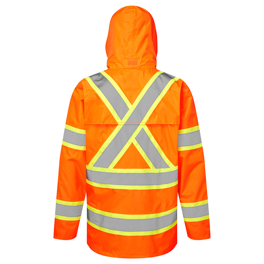 CA400 - Hi-Vis X Back Contrast Tape Rain Jacket – Image 2