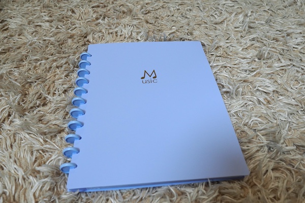 Sheet Music Folder – Ring Binder, 20 Pages / 40 Sides – Blue