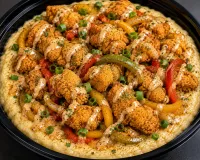 Small Catfish Nugget Lunch Grits Bowl – Image 1