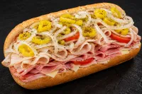 Classic Hoagie – Turkey & Ham, Doritos - Nacho Cheese, Green Envy