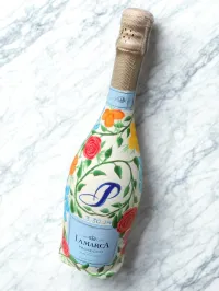 Painted Champagne Bottle – Image 1