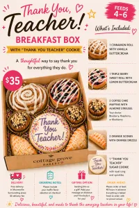 Thank you Teacher Breakfast Box – Image 1