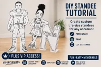 Life-size Cartoon Standee Tutorial + VIP ACCESS GUIDEE – Image 1