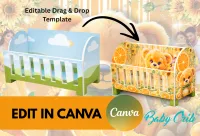 Editable Baby Crib-Cutie Orange – Image 1