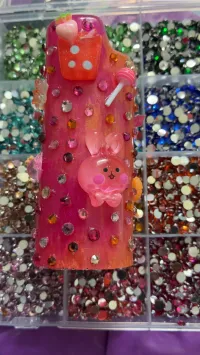 Pink/Orange Junk lighter case – Image 3
