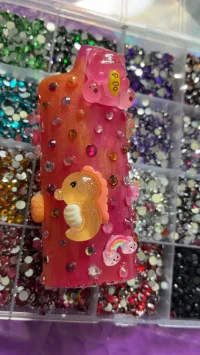 Pink/Orange Junk lighter case – Image 4