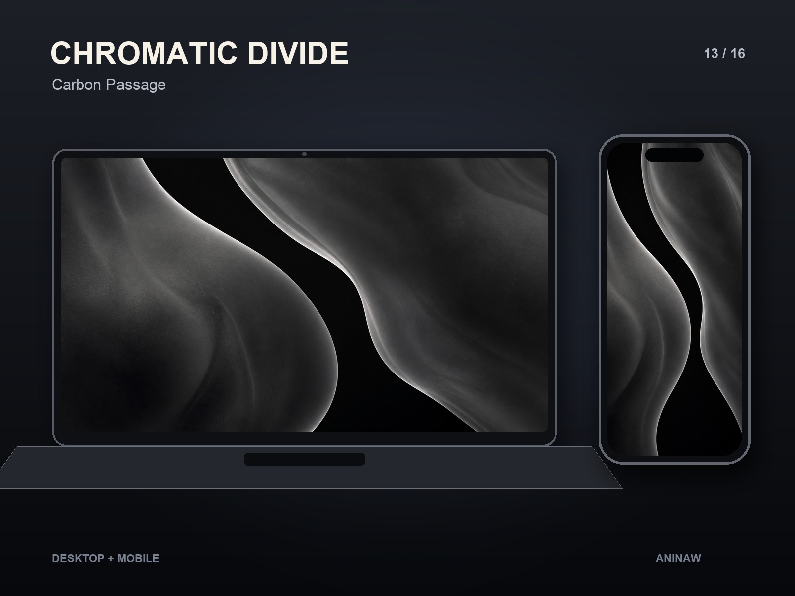 Chromatic Divide — 16 Premium Wallpapers for Desktop & Phone – Image 17
