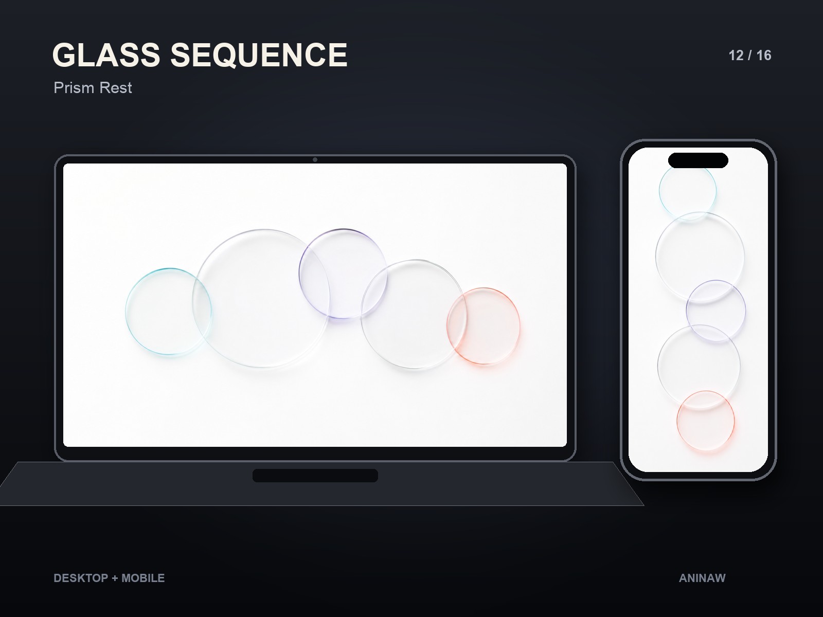 Glass Sequence — 16 Premium Wallpapers for Desktop & Phone – Image 16