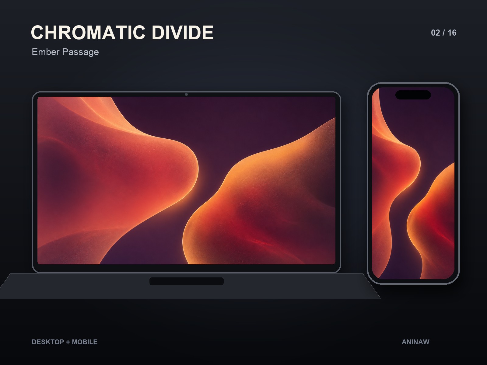 Chromatic Divide — 16 Premium Wallpapers for Desktop & Phone – Image 5