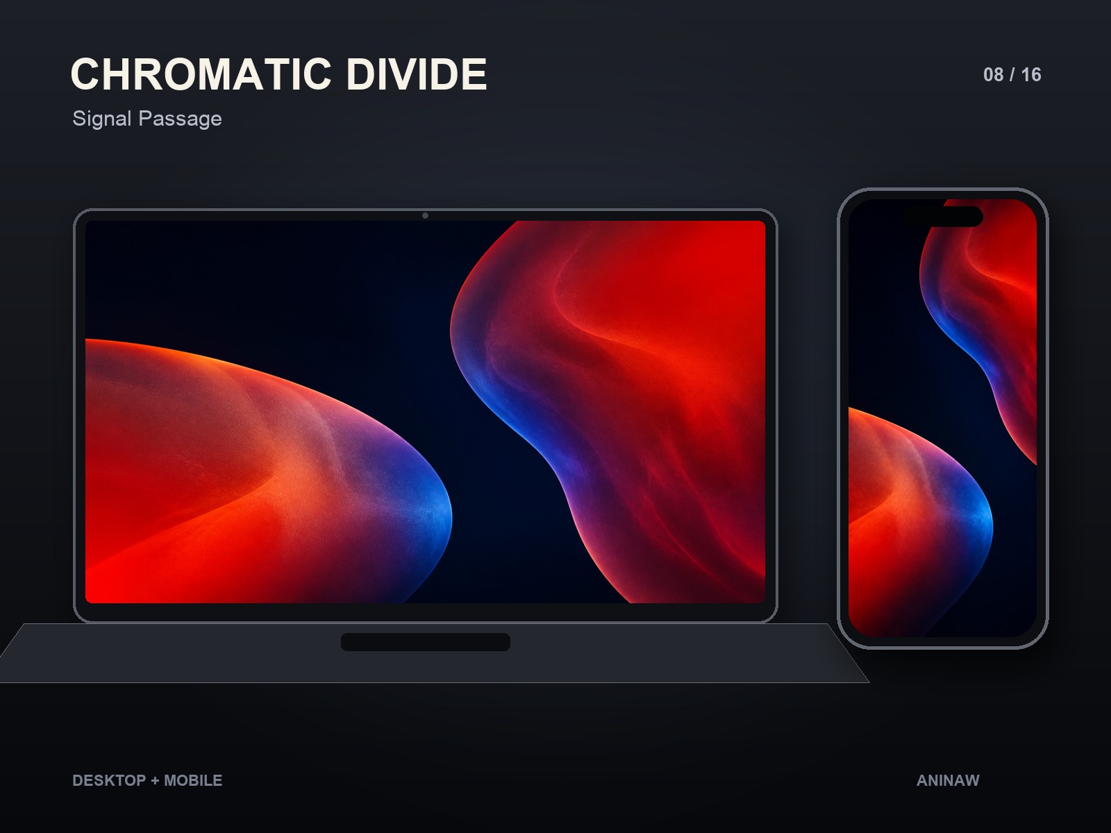 Chromatic Divide — 16 Premium Wallpapers for Desktop & Phone – Image 11