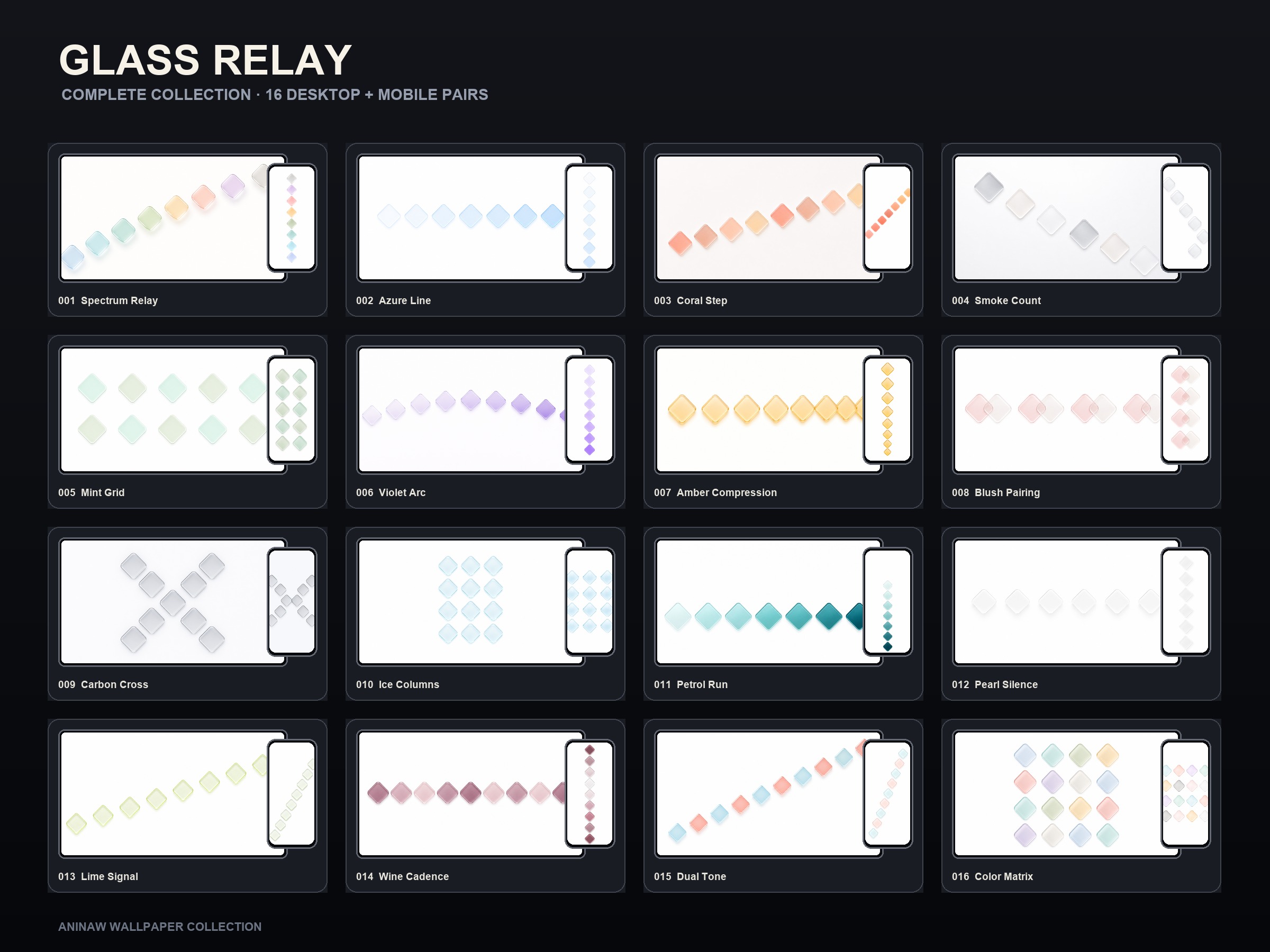 Glass Relay — 16 Premium Wallpapers for Desktop & Phone – Image 2