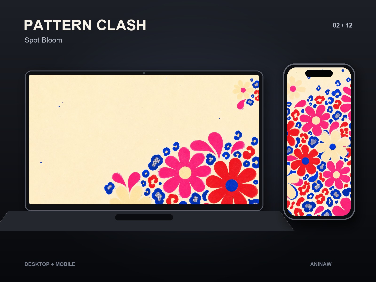 Pattern Clash — 12 Premium Wallpapers for Desktop & Phone – Image 5