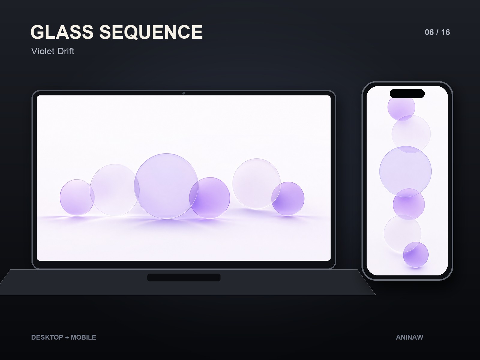 Glass Sequence — 16 Premium Wallpapers for Desktop & Phone – Image 9