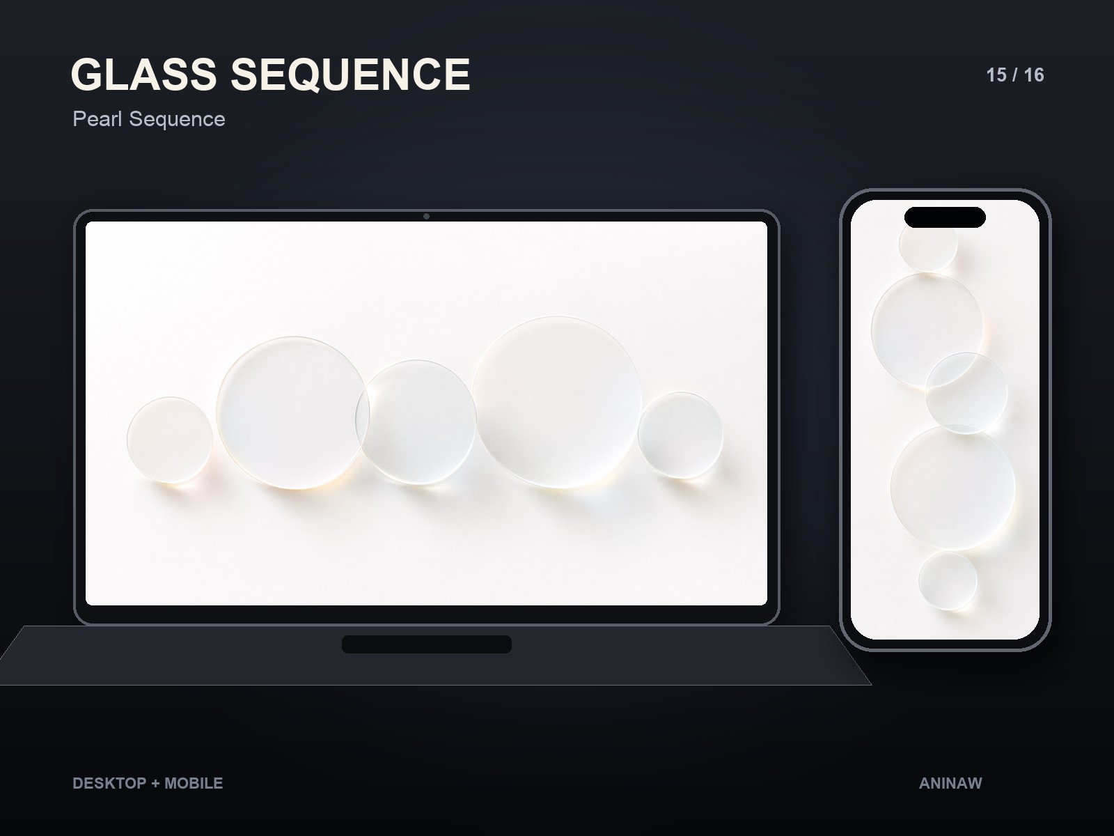 Glass Sequence — 16 Premium Wallpapers for Desktop & Phone – Image 19