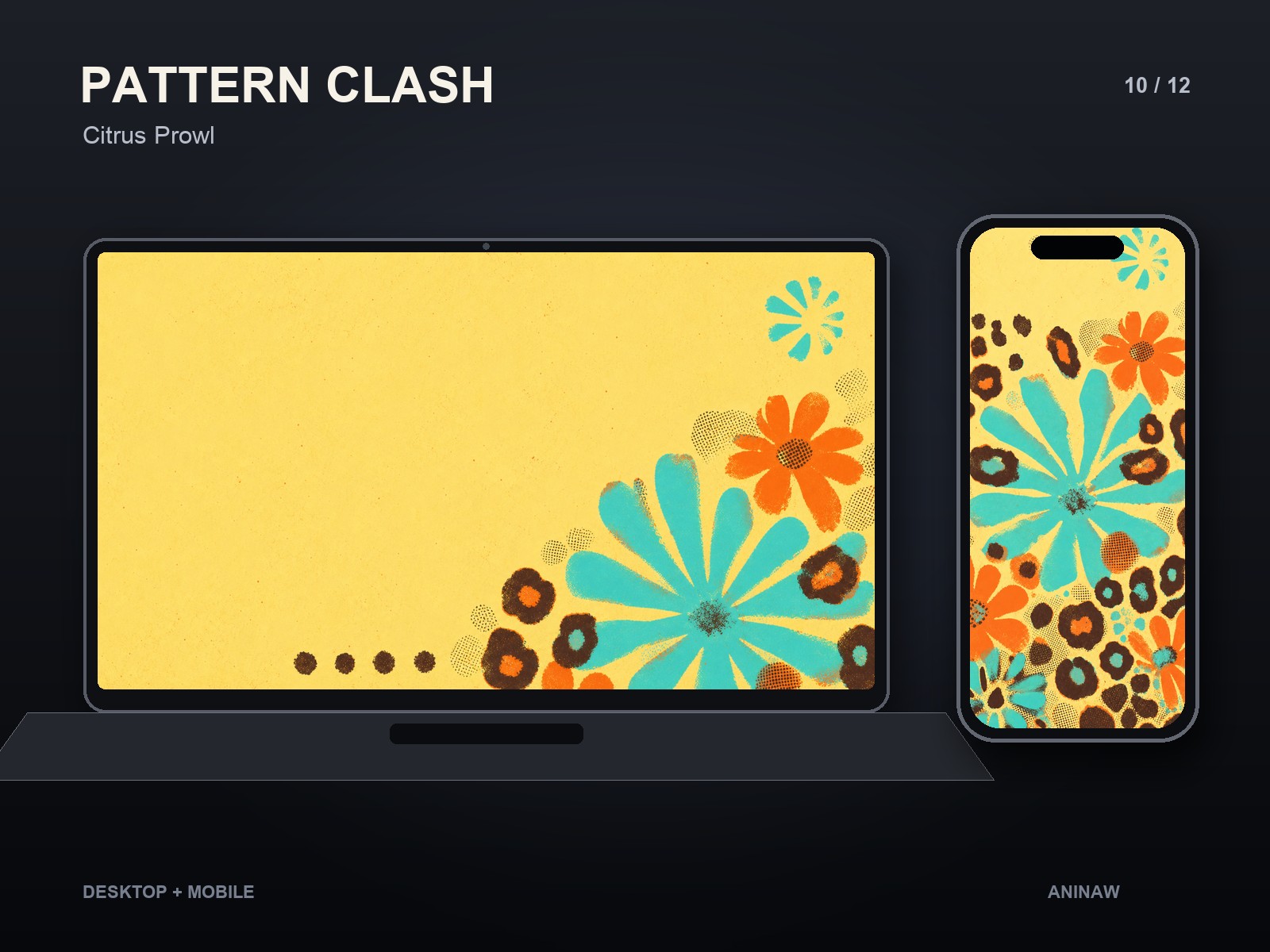 Pattern Clash — 12 Premium Wallpapers for Desktop & Phone – Image 13