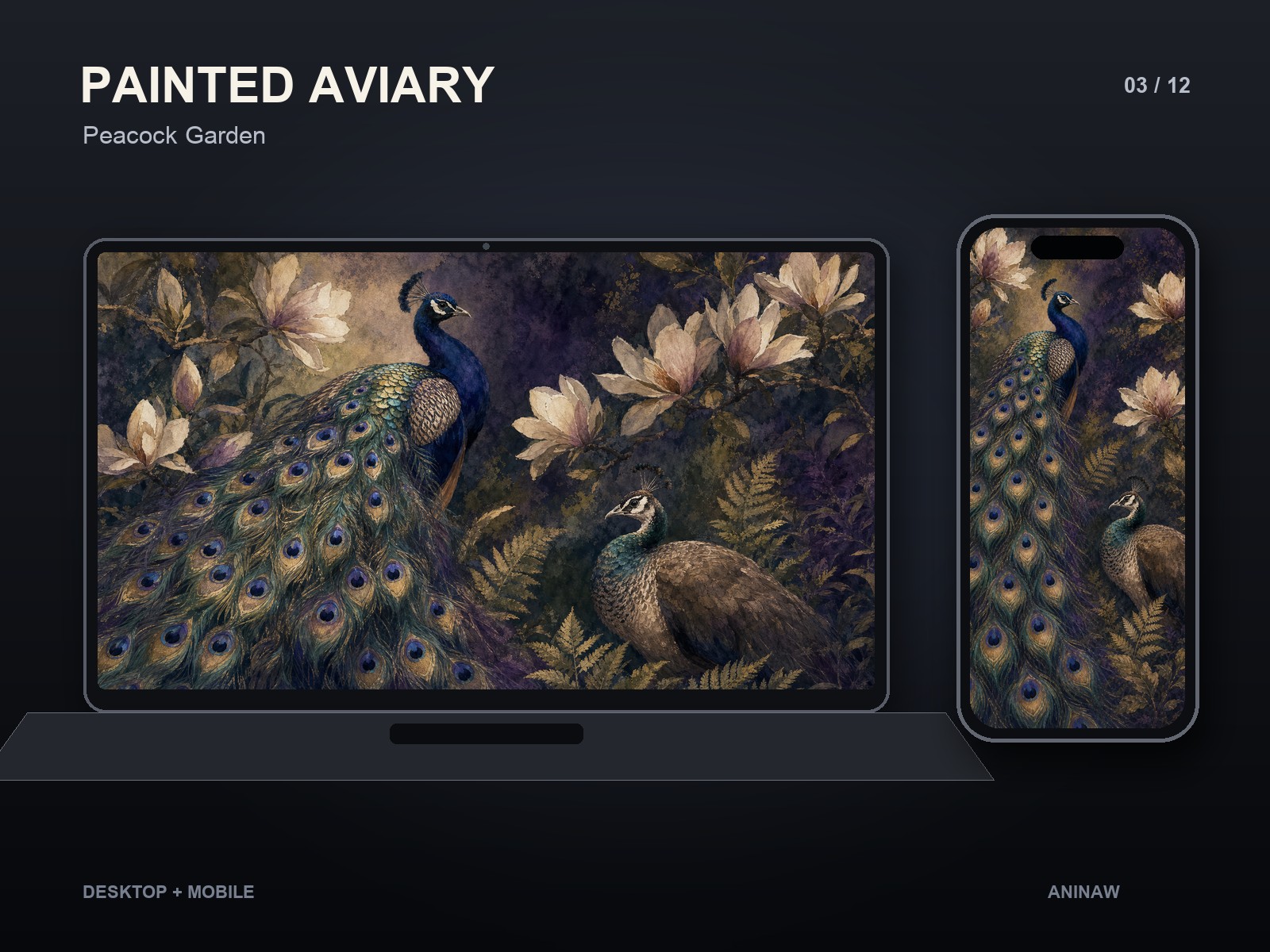 Painted Aviary — 12 Premium Wallpapers for Desktop & Phone – Image 6