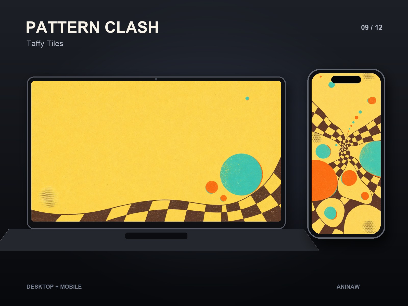 Pattern Clash — 12 Premium Wallpapers for Desktop & Phone – Image 12