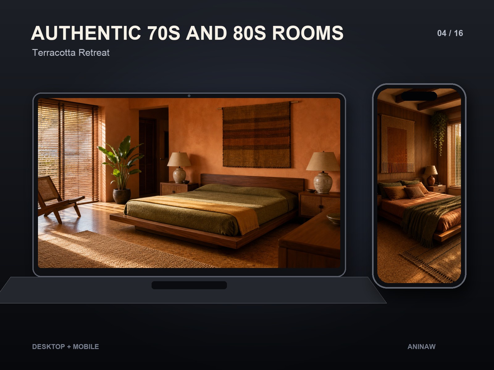 Authentic 70s and 80s Rooms — 16 Premium Wallpapers for Desktop & Phone – Image 7