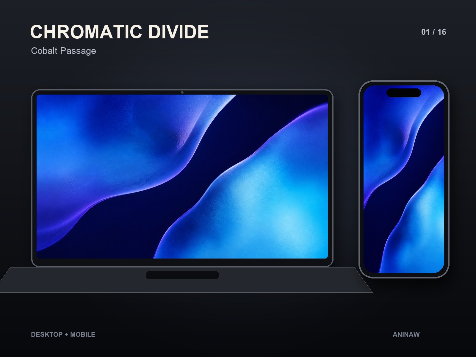 Chromatic Divide — 16 Premium Wallpapers for Desktop & Phone – Image 3