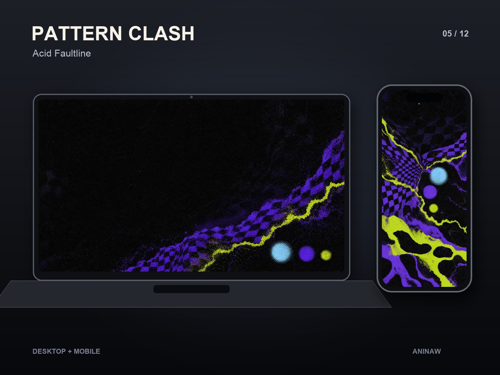 Pattern Clash — 12 Premium Wallpapers for Desktop & Phone – Image 8
