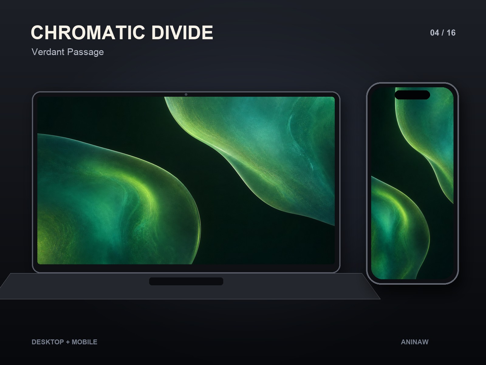 Chromatic Divide — 16 Premium Wallpapers for Desktop & Phone – Image 7