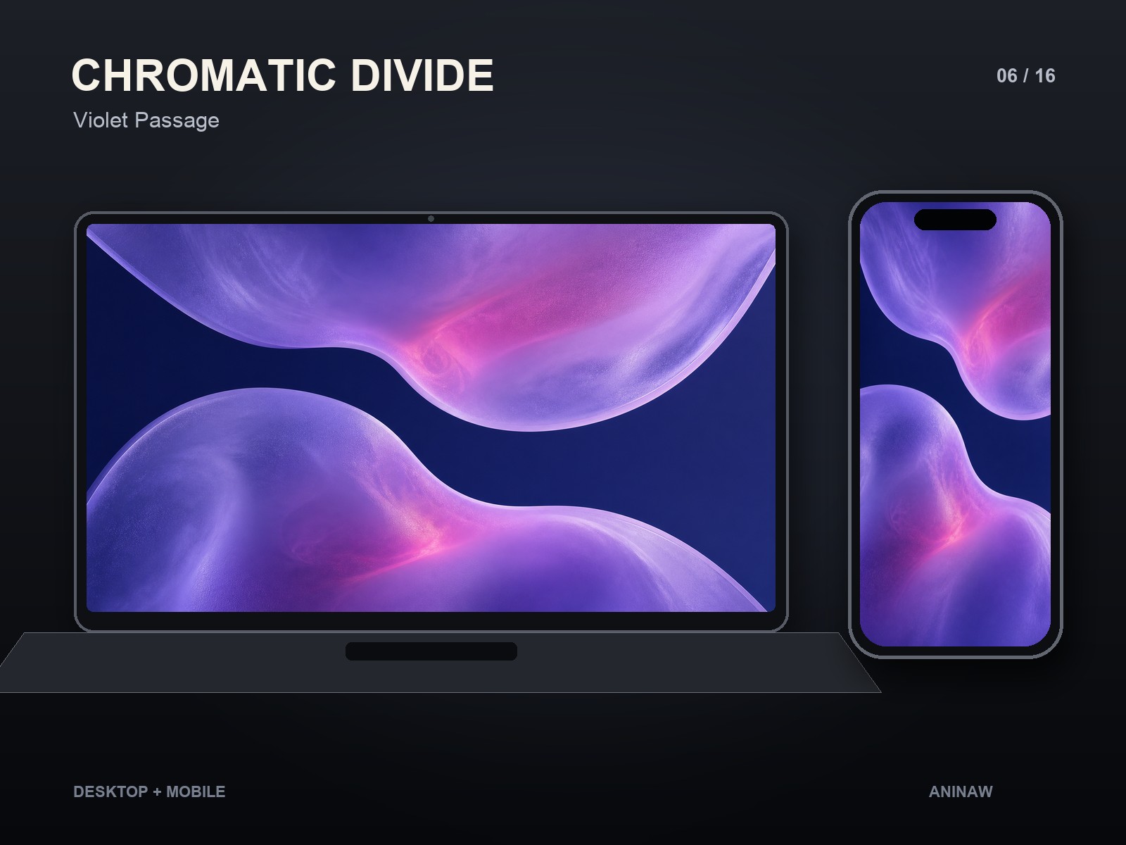 Chromatic Divide — 16 Premium Wallpapers for Desktop & Phone – Image 9