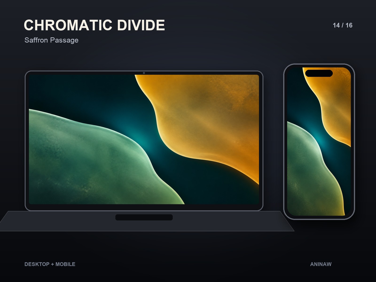 Chromatic Divide — 16 Premium Wallpapers for Desktop & Phone – Image 18