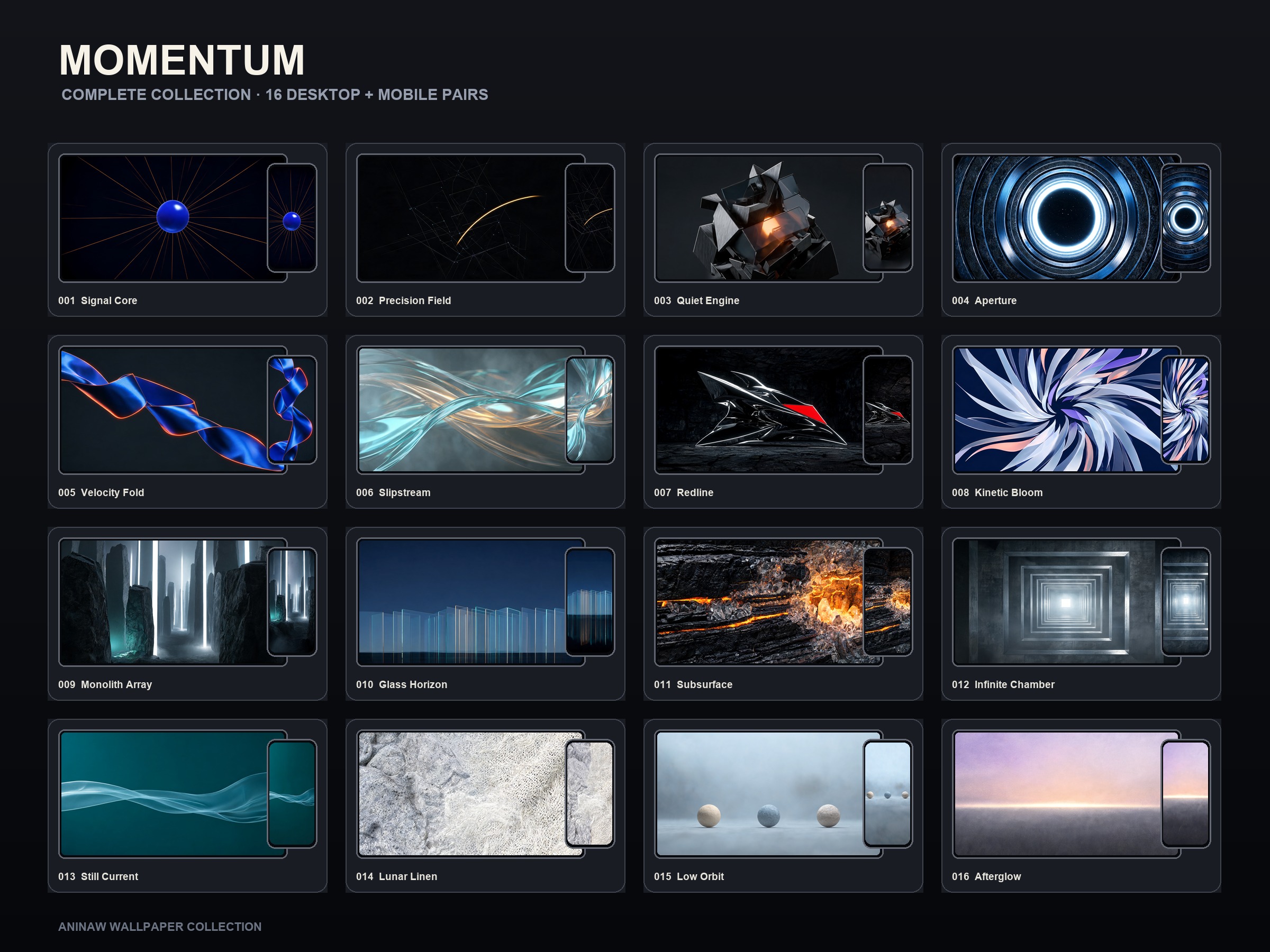 Momentum — 16 Premium Wallpapers for Desktop & Phone – Image 2