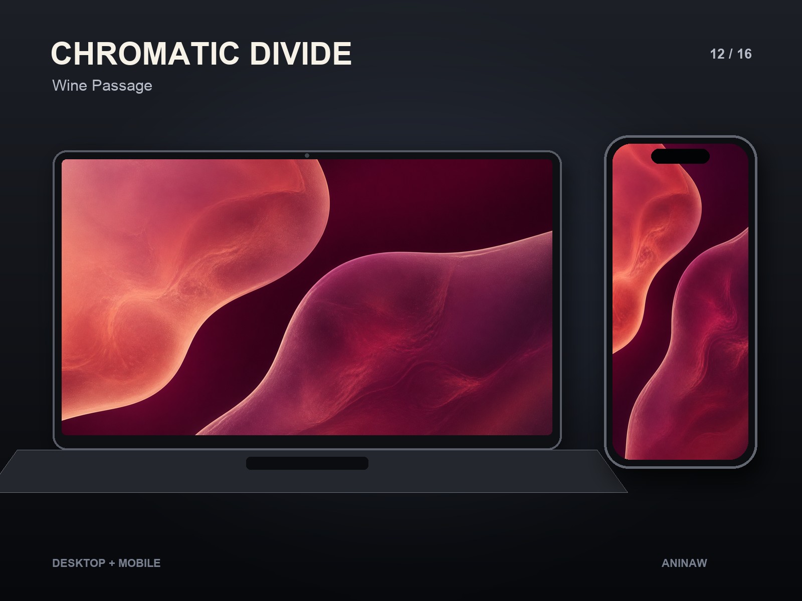 Chromatic Divide — 16 Premium Wallpapers for Desktop & Phone – Image 16