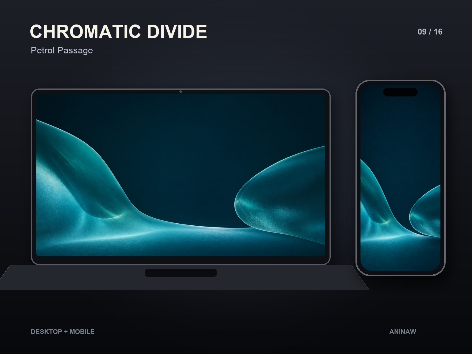 Chromatic Divide — 16 Premium Wallpapers for Desktop & Phone – Image 13
