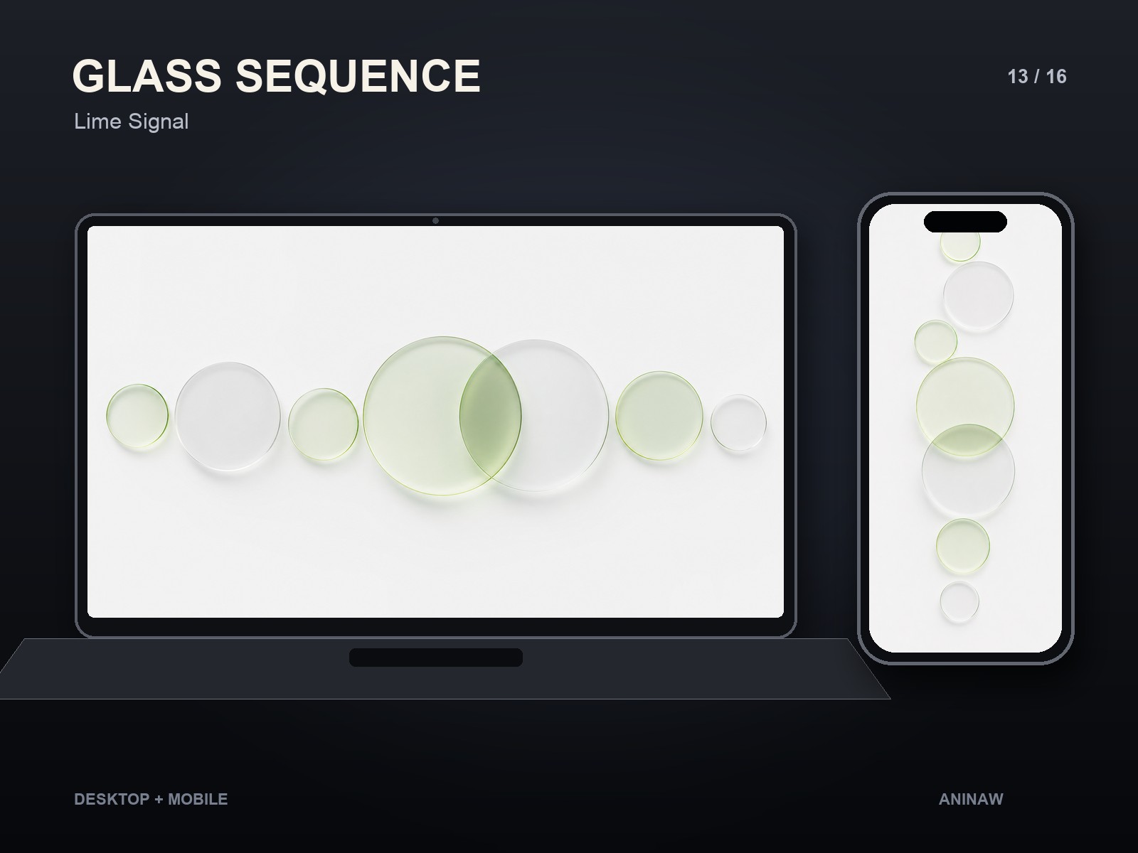 Glass Sequence — 16 Premium Wallpapers for Desktop & Phone – Image 17