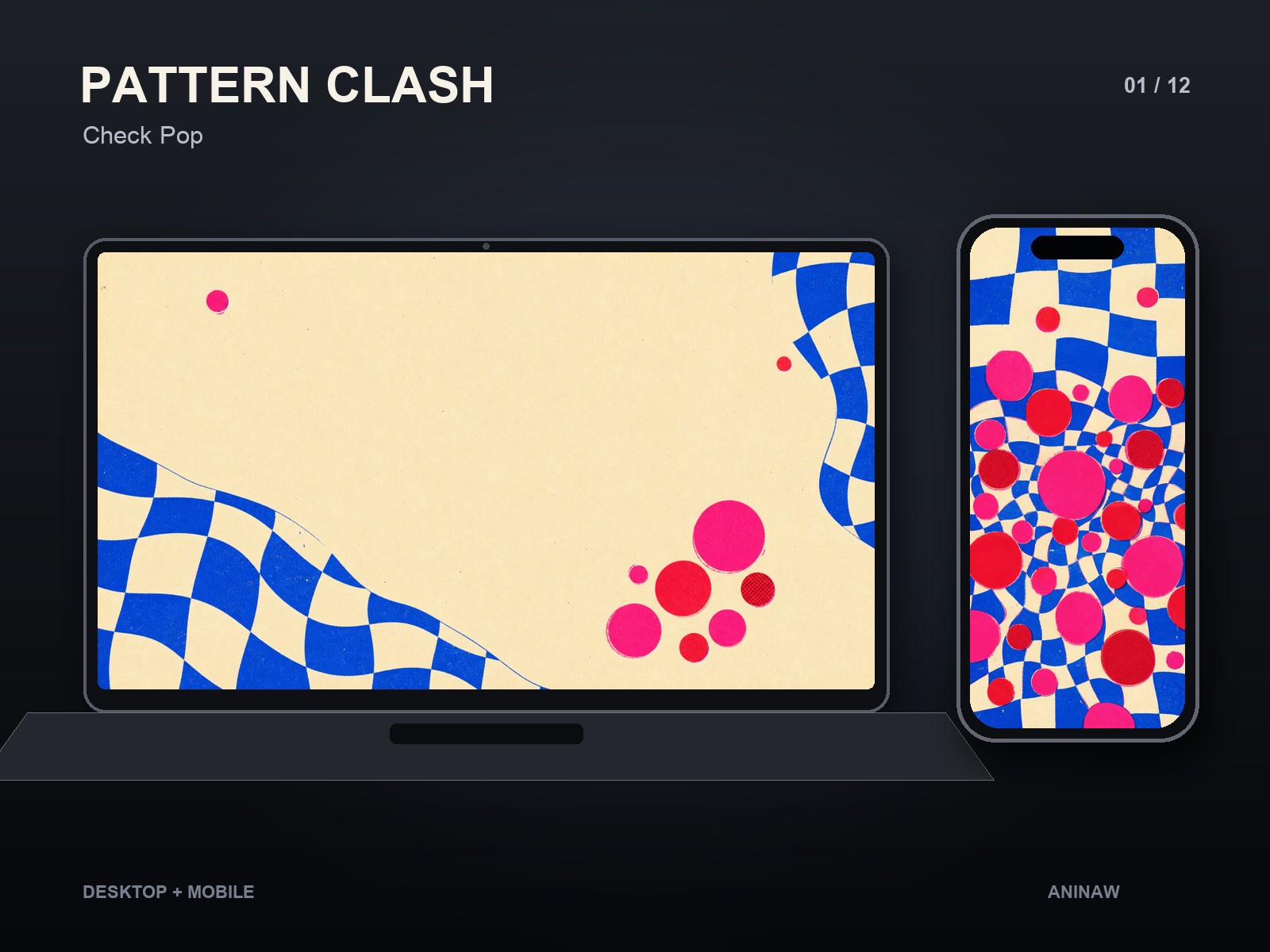 Pattern Clash — 12 Premium Wallpapers for Desktop & Phone – Image 3