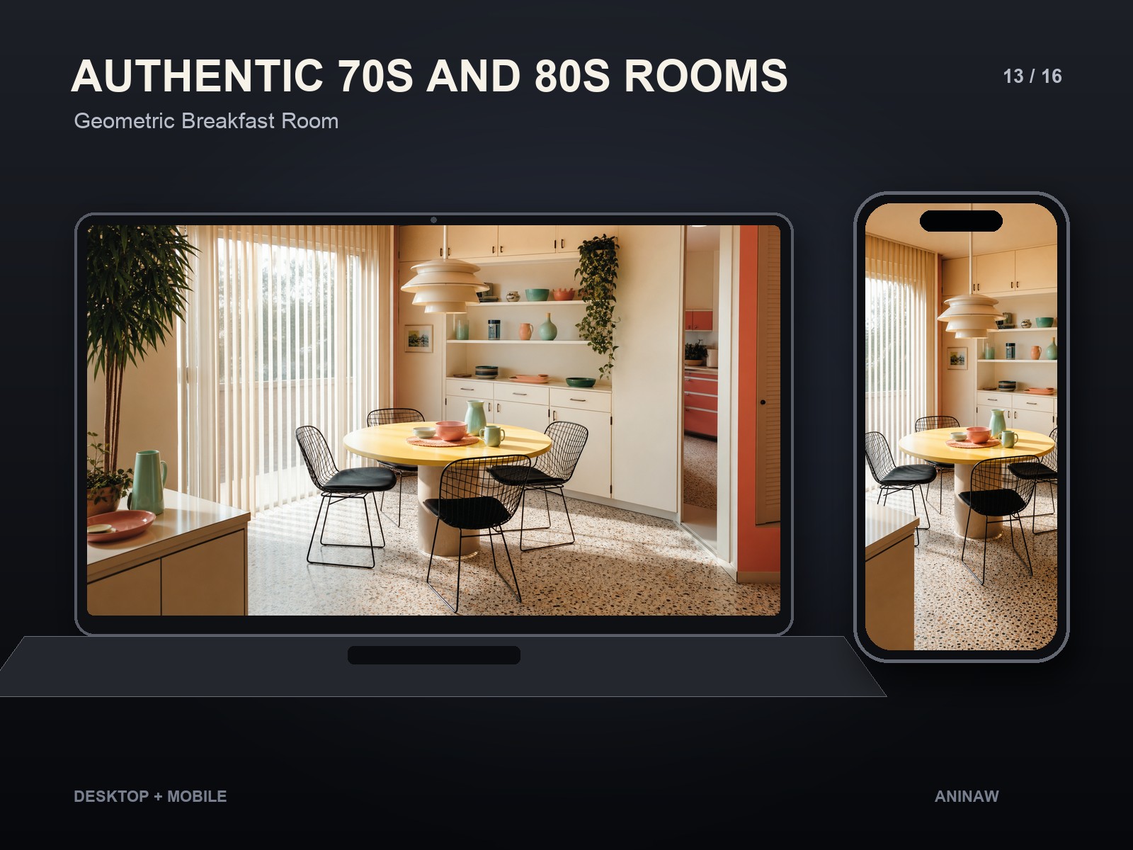 Authentic 70s and 80s Rooms — 16 Premium Wallpapers for Desktop & Phone – Image 17