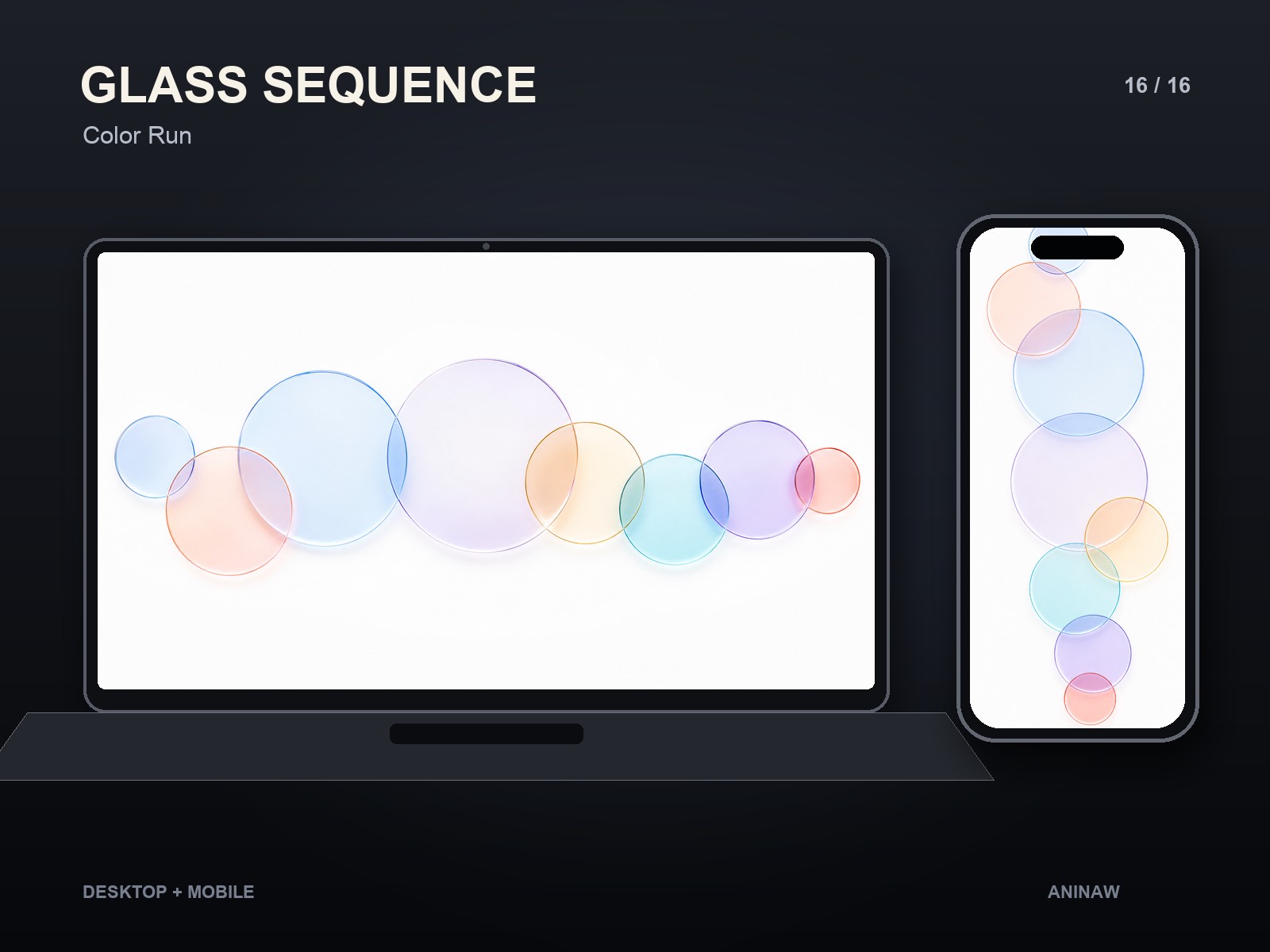 Glass Sequence — 16 Premium Wallpapers for Desktop & Phone – Image 20