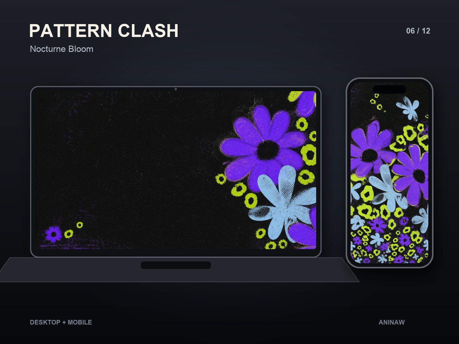 Pattern Clash — 12 Premium Wallpapers for Desktop & Phone – Image 9