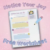 Notice Your Joy Worksheet – Image 1