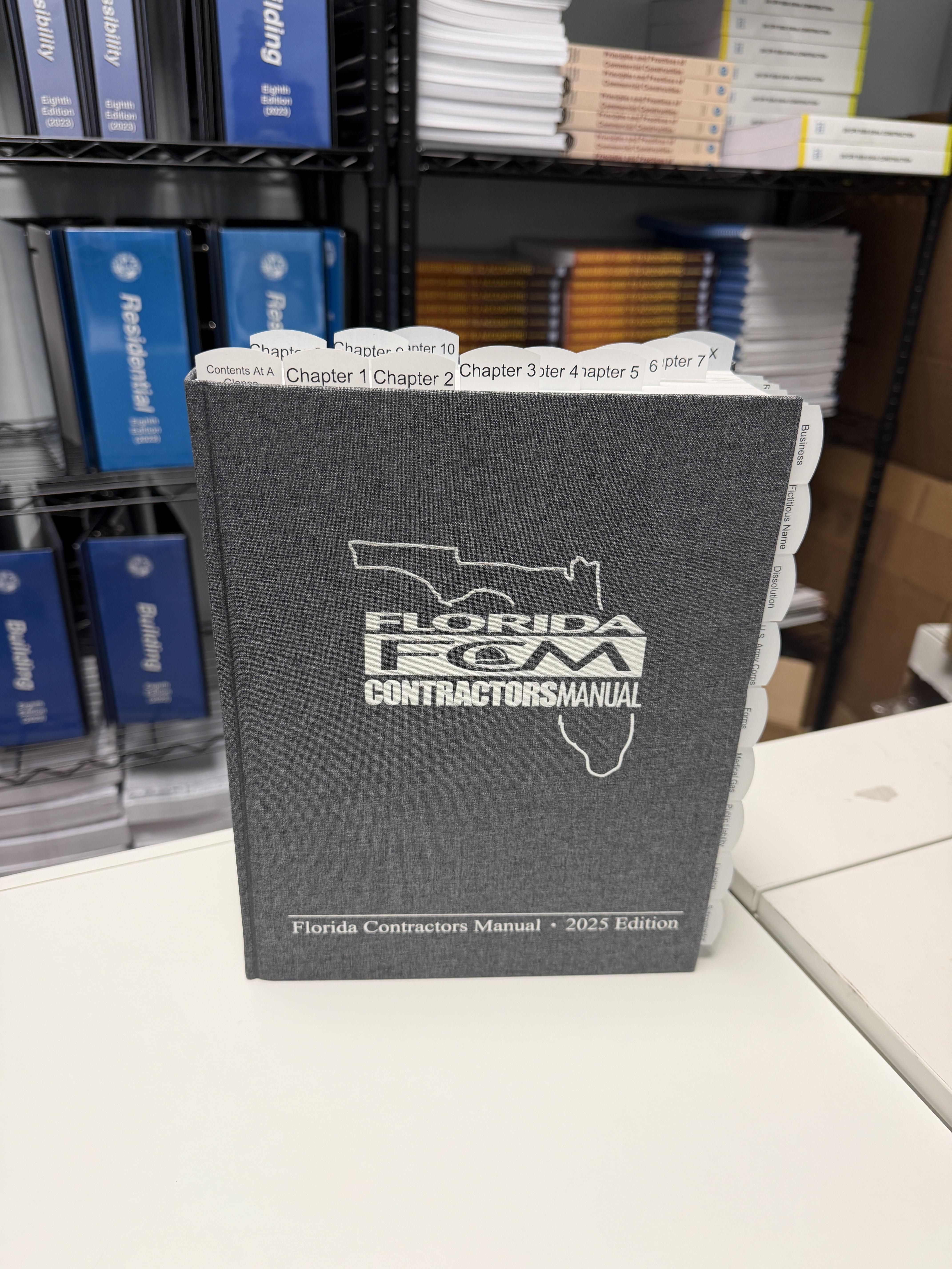 2025 Florida Contractor Manual pre-highlighted and tabbed – Image 1