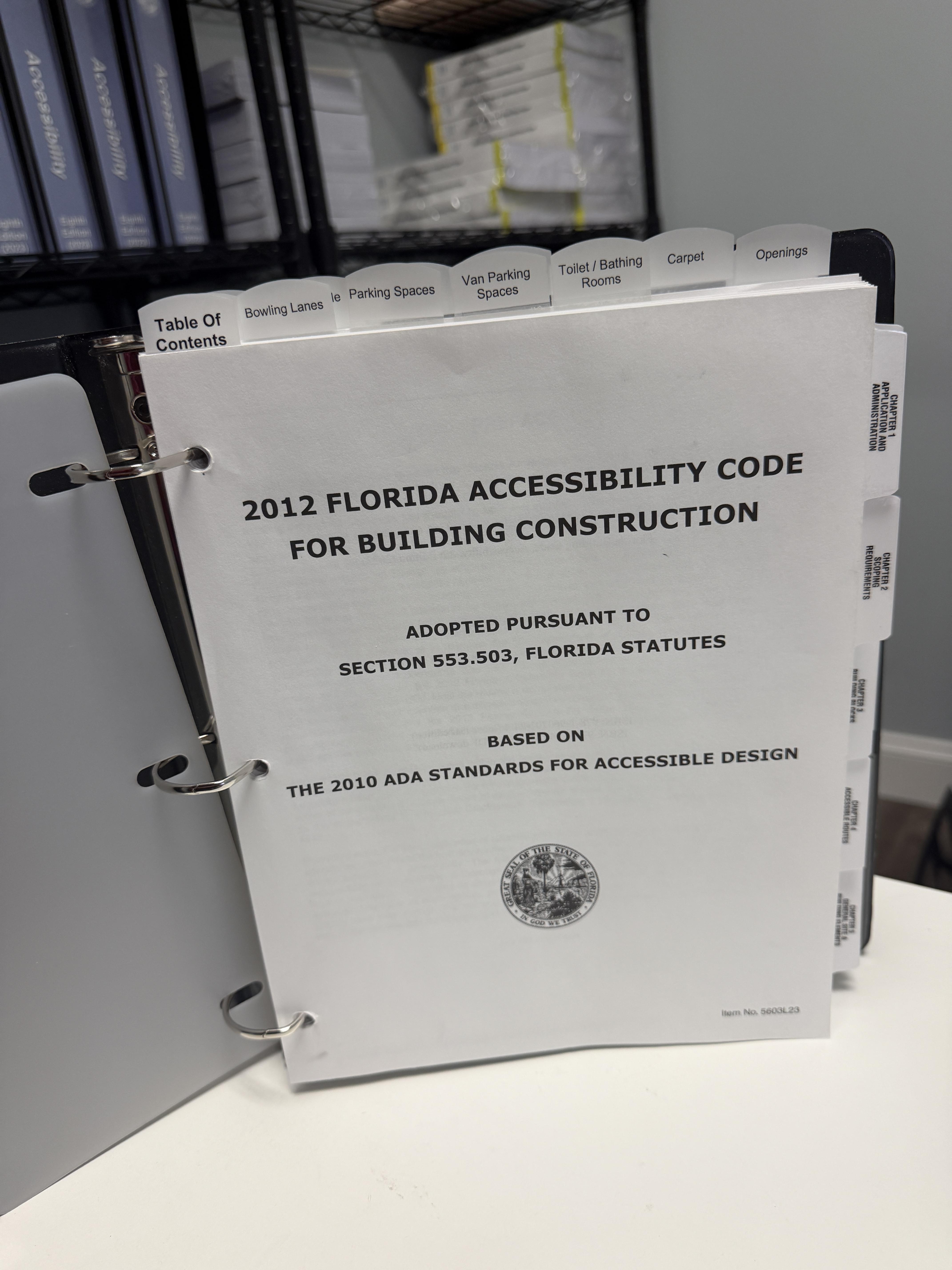 2023 Florida Building Code Accessibility pre-highlighted and tabbed – Image 2