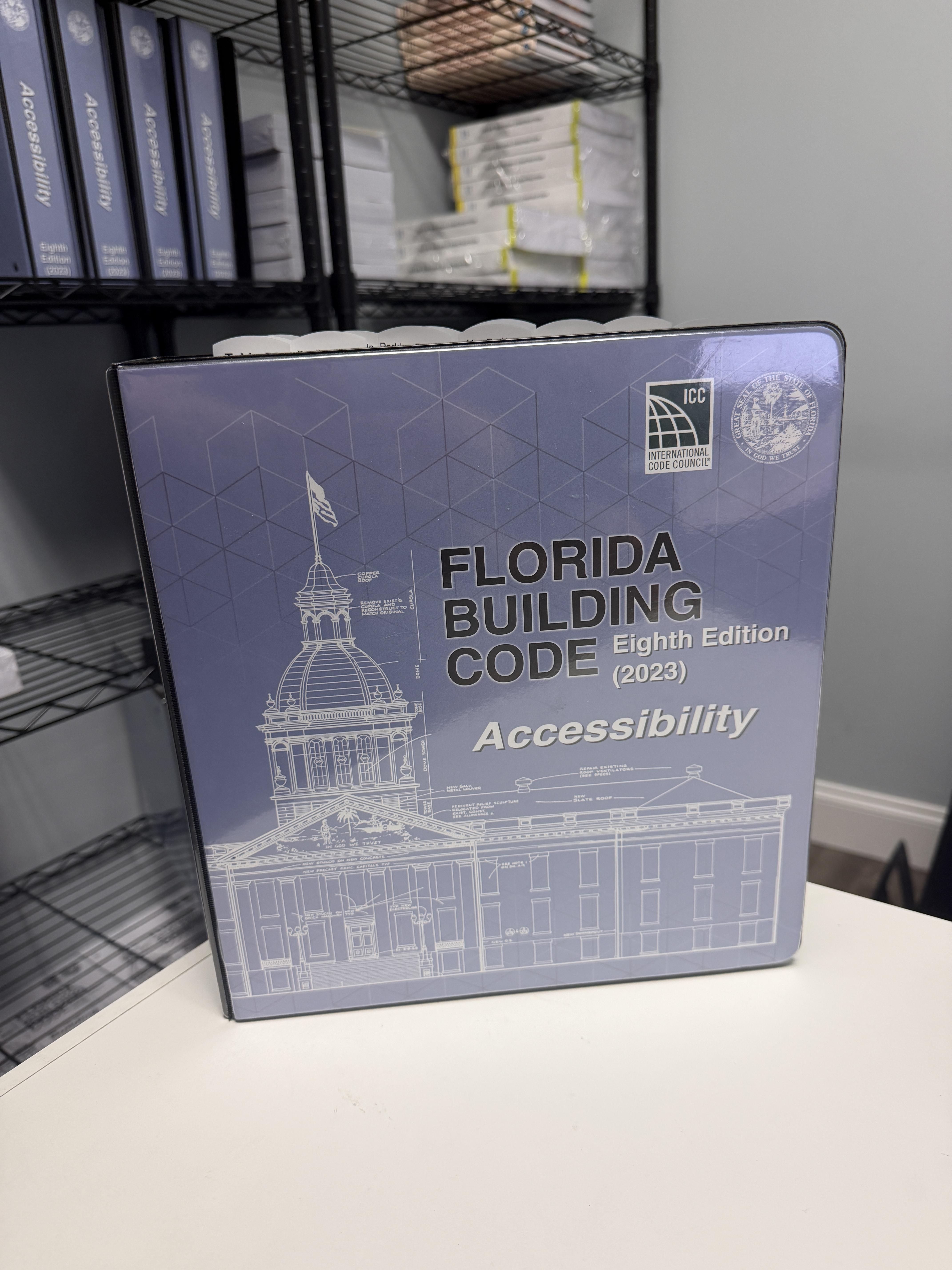 2023 Florida Building Code Accessibility pre-highlighted and tabbed – Image 1