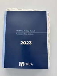 NRCA Membrane Roof Systems Roofing Manual 2023 pre-highlighted and tabbed – Image 1