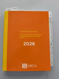 NRCA Architectural Metal Flashing and Condensation and Air Leakage Roof Systems Roofing Manual 2026 pre-highlighted and tabbed – Image 1