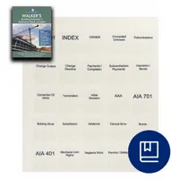 Walker's Building Estimator's Reference Book 33rd Edition Tabs – Image 1