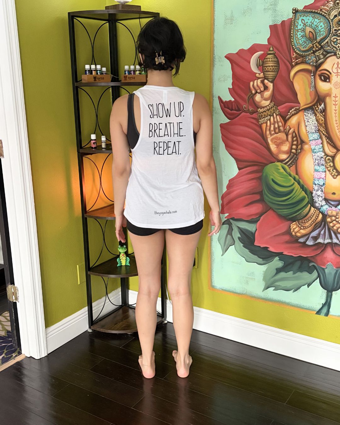 Show Up, Breath, Repeat Shirt White – Image 2