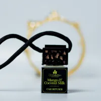 Luxury Black Top Car Diffuser – Mango & Coconut Milk