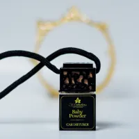 Luxury Black Top Car Diffuser – Baby Powder