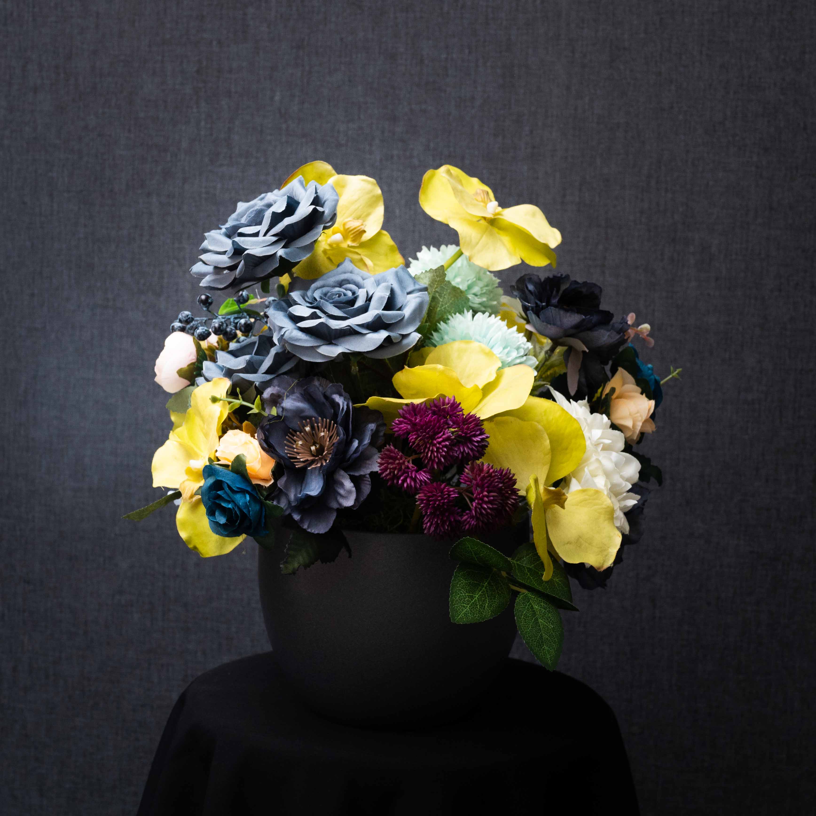 Midnight Orchid Centrepiece – Image 1