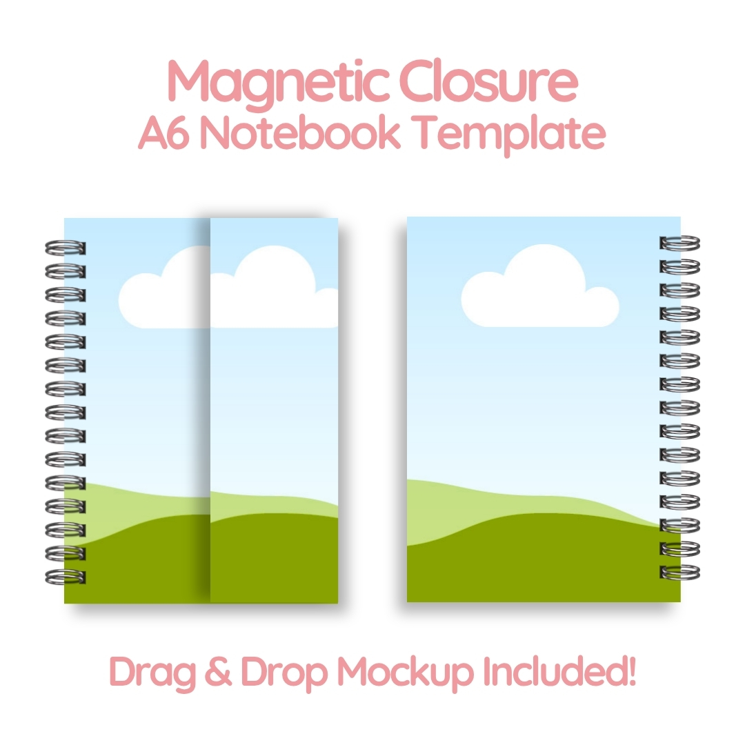 A6 Magnetic Closure Notebooks Template – Image 3