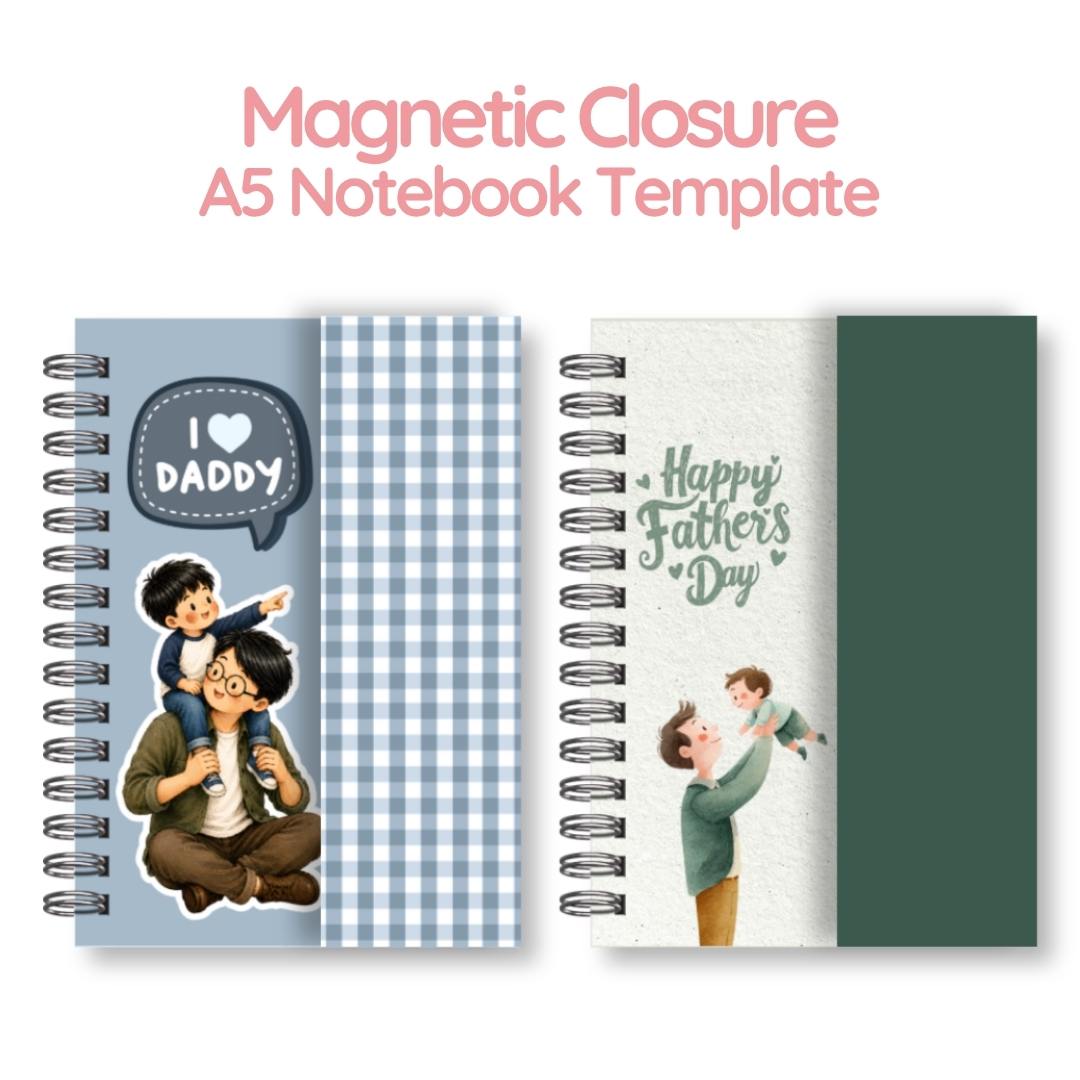 A5 Magnetic Closure Notebooks Template – Image 4