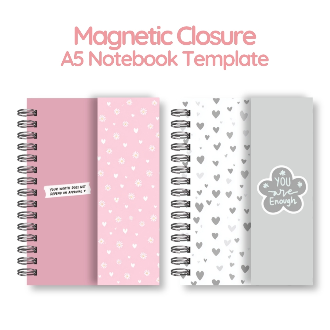A5 Magnetic Closure Notebooks Template – Image 5